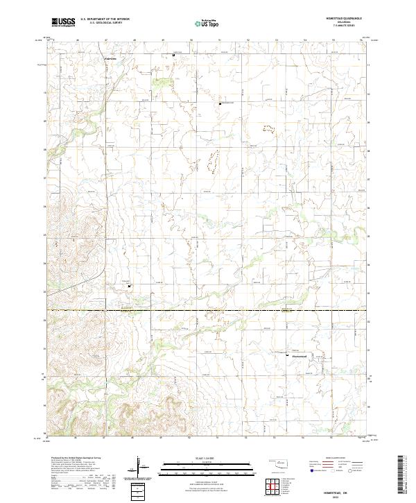 USGS Topographic Map – Homestead