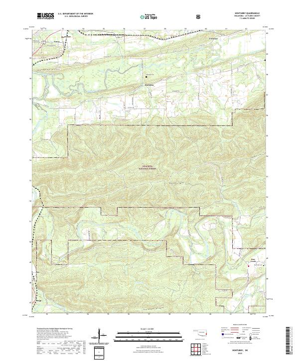 USGS Topographic Map – Hontubby