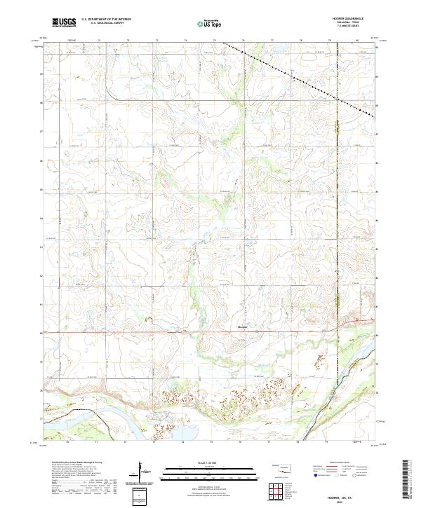 USGS Topographic Map – Hooper