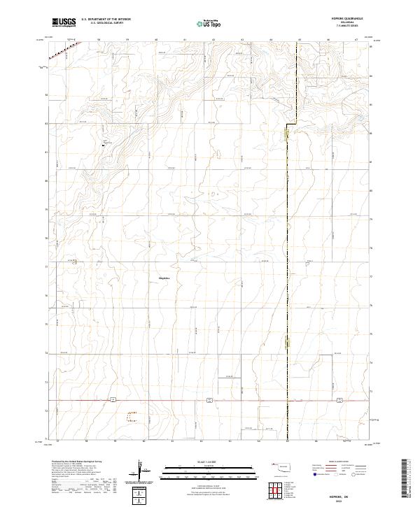 USGS Topographic Map – Hopkins