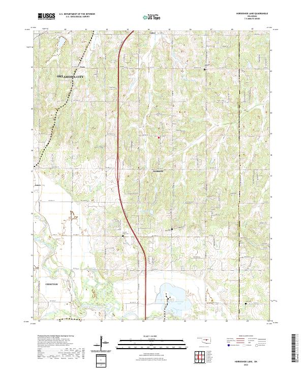 USGS Topographic Map – Horseshoe Lake