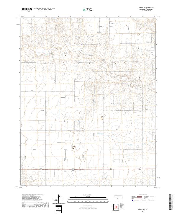 USGS Topographic Map – Hough SW