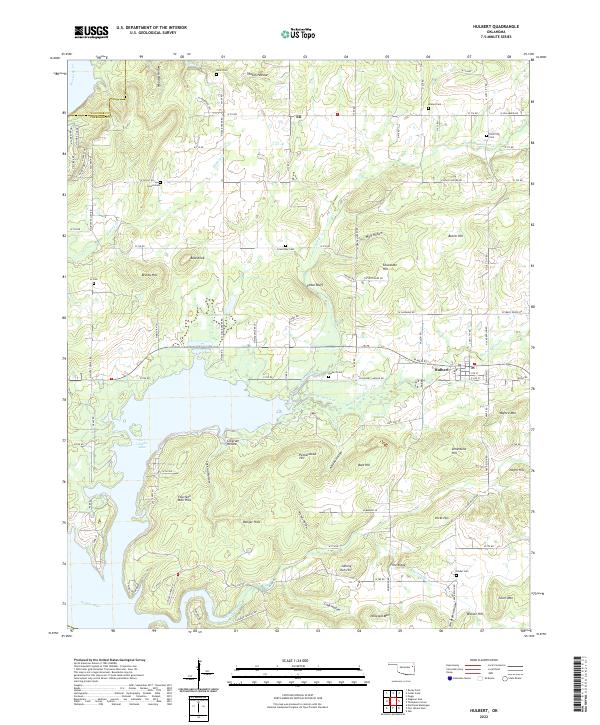 USGS Topographic Map – Hulbert