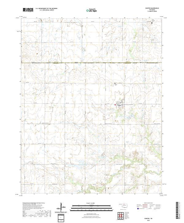 USGS Topographic Map – Hunter