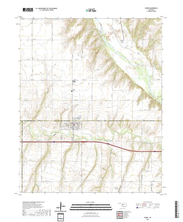 USGS Topographic Map – Hydro