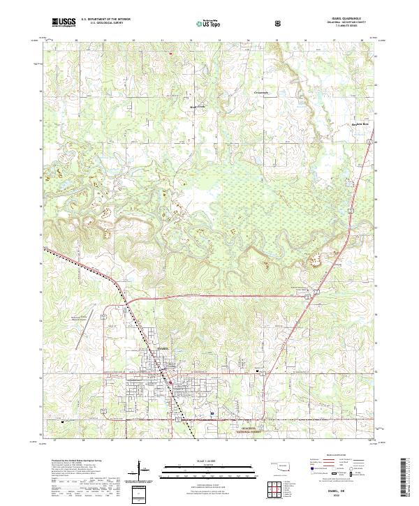 USGS Topographic Map – Idabel