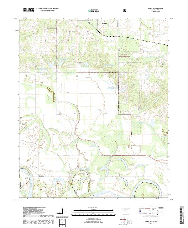 USGS Topographic Map – Idabel SE