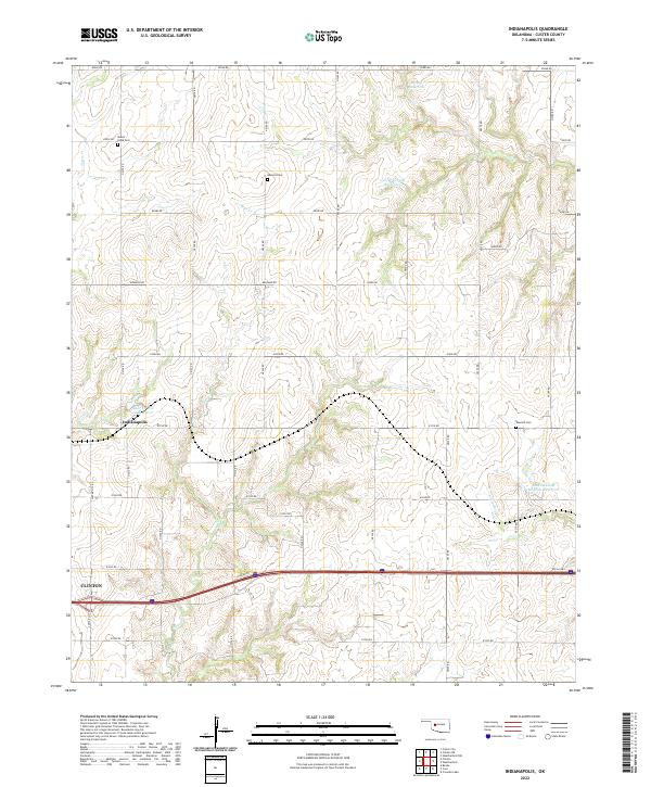 USGS Topographic Map – Indianapolis
