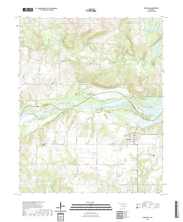 USGS Topographic Map – Indianola
