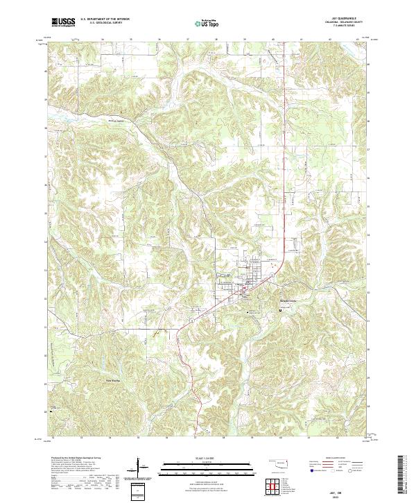 USGS Topographic Map – Jay