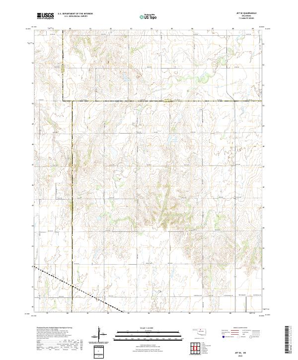 USGS Topographic Map – Jet SE