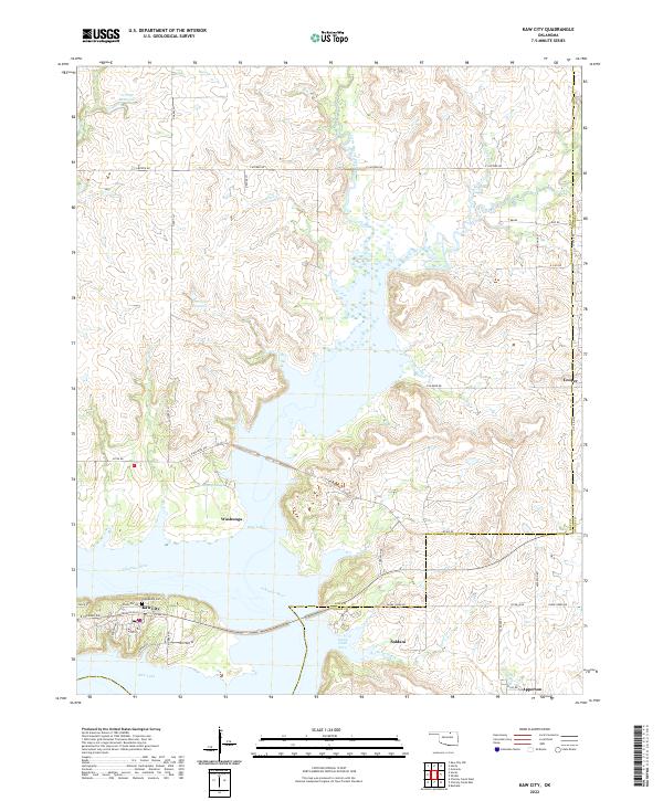 USGS Topographic Map – Kaw City