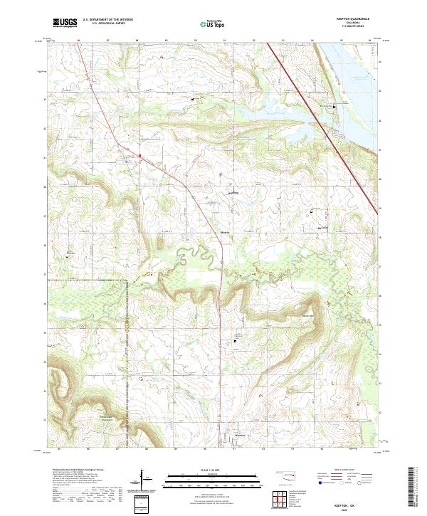 USGS Topographic Map – Keefton