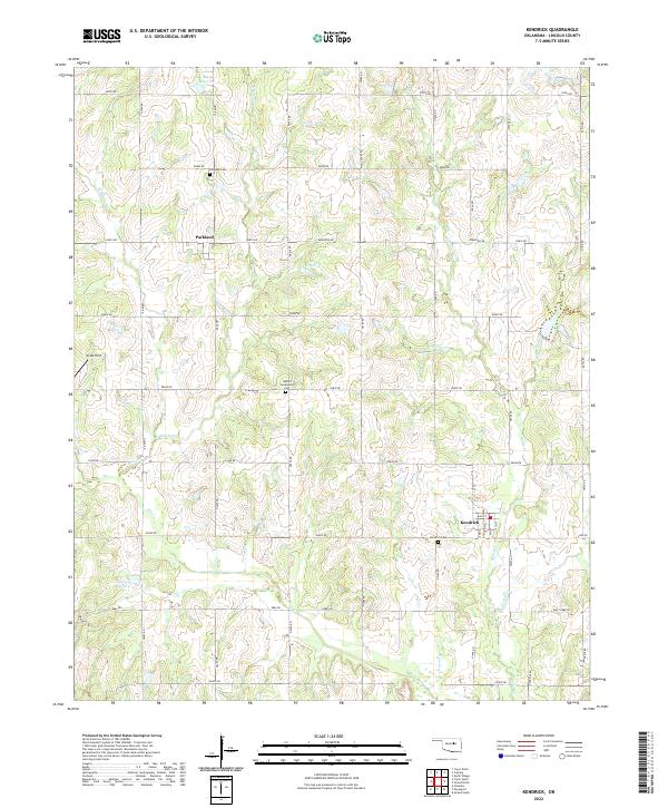 USGS Topographic Map – Kendrick