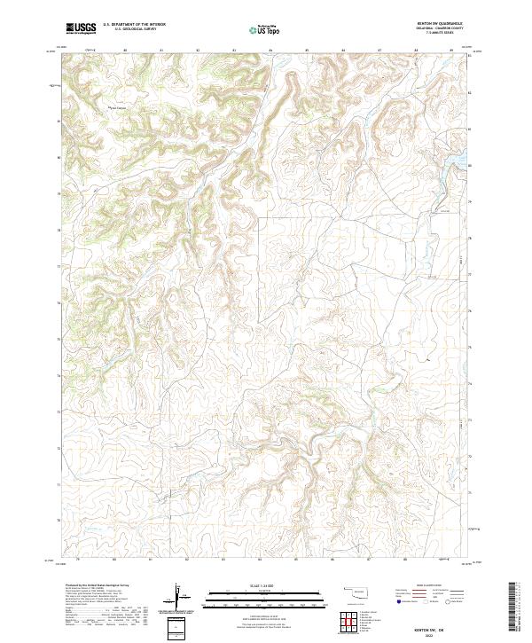USGS Topographic Map – Kenton SW