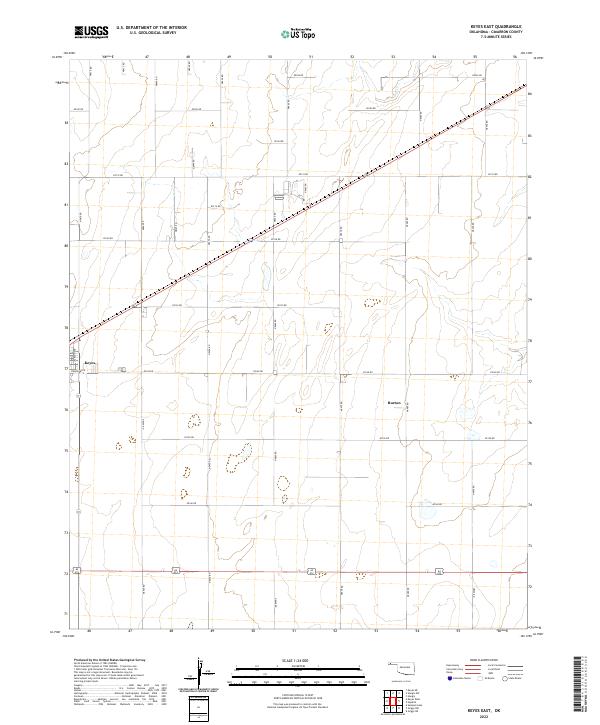 USGS Topographic Map – Keyes East