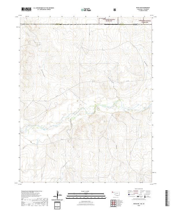 USGS Topographic Map – Keyes NW
