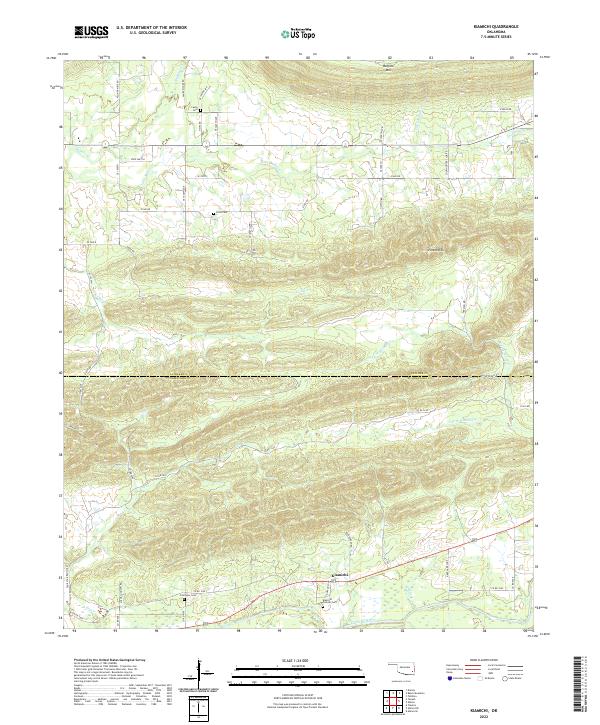 USGS Topographic Map – Kiamichi