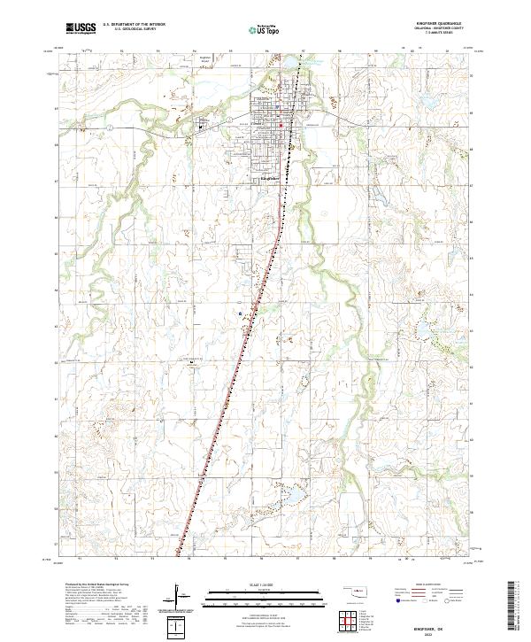 USGS Topographic Map – Kingfisher