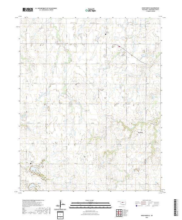 USGS Topographic Map – Kingfisher SE