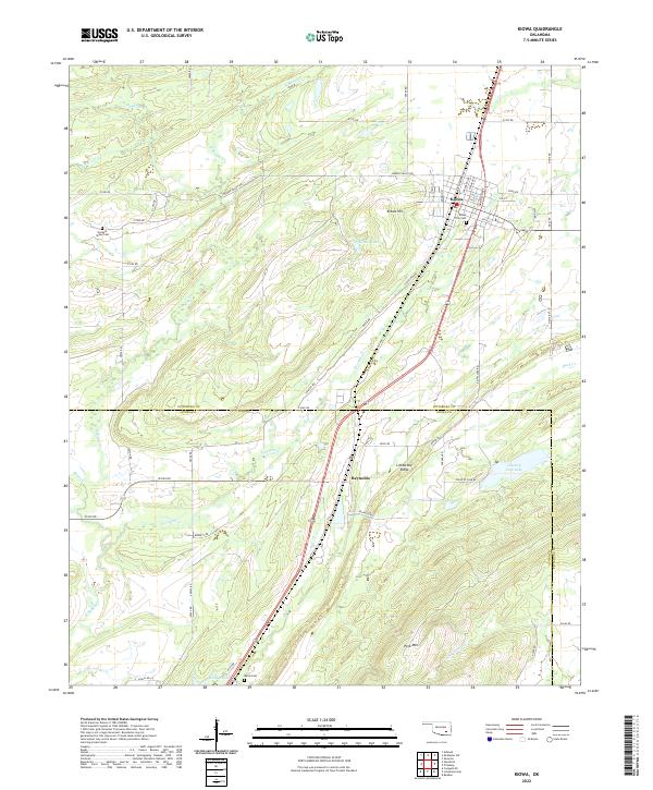 USGS Topographic Map – Kiowa