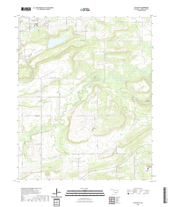 USGS Topographic Map – Lafayette