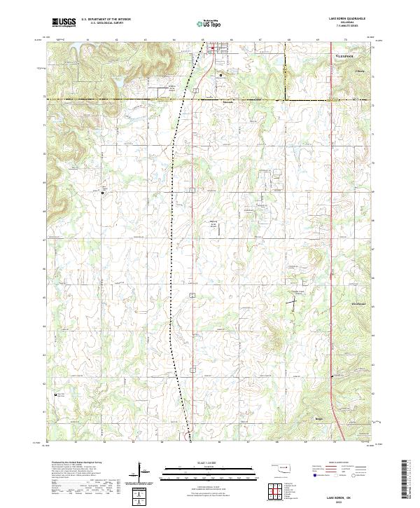 USGS Topographic Map – Lake Boren