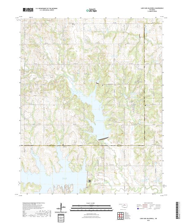 USGS Topographic Map – Lake Carl Blackwell