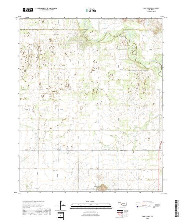 USGS Topographic Map – Lake Creek