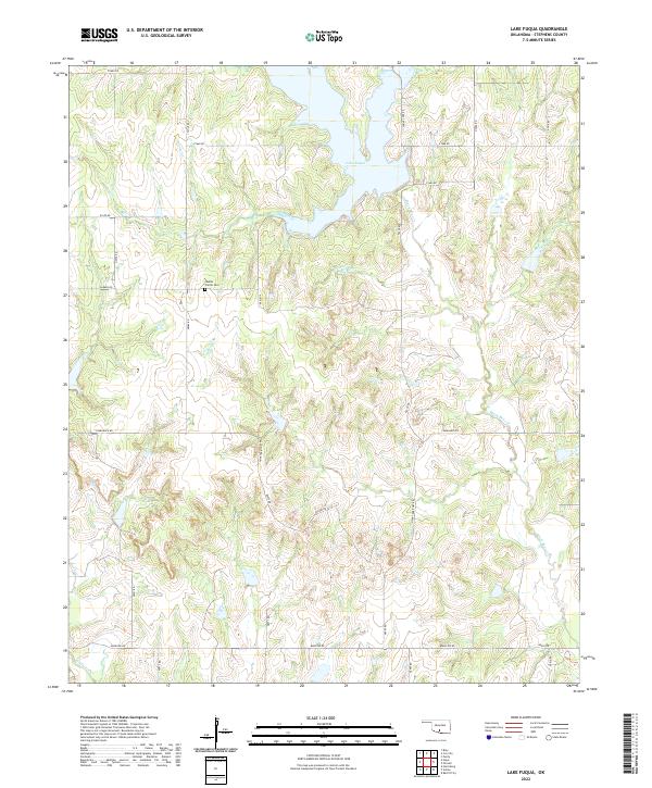 USGS Topographic Map – Lake Fuqua