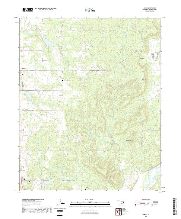 USGS Topographic Map – Lamar