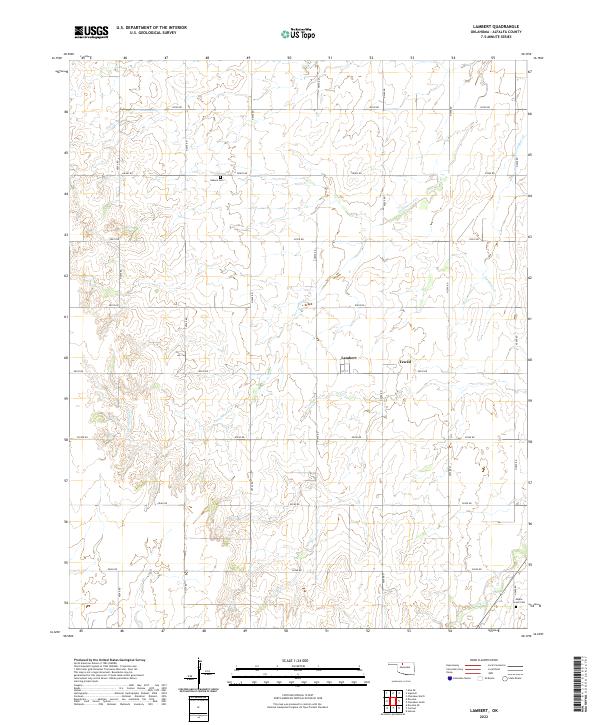 USGS Topographic Map – Lambert