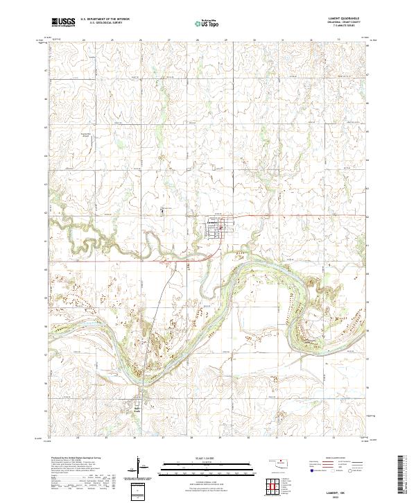 USGS Topographic Map – Lamont