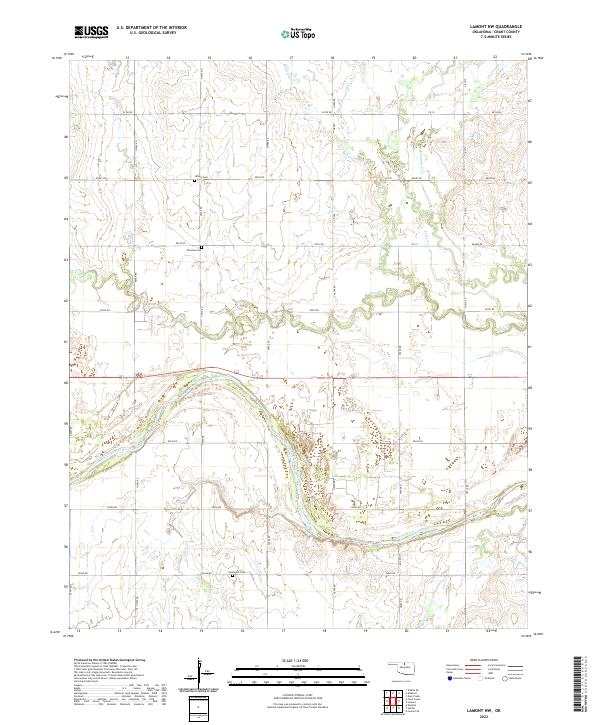 USGS Topographic Map – Lamont NW