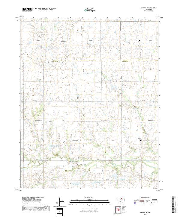 USGS Topographic Map – Lamont SE