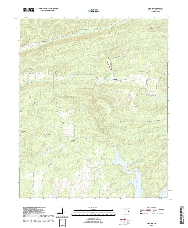USGS Topographic Map – Lane NW