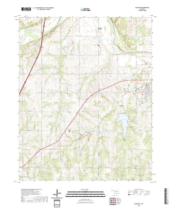 USGS Topographic Map – Langston