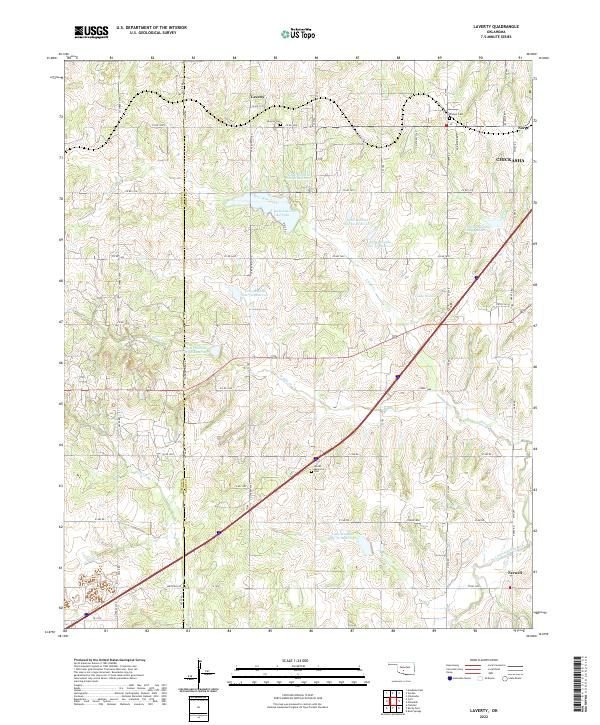USGS Topographic Map – Laverty