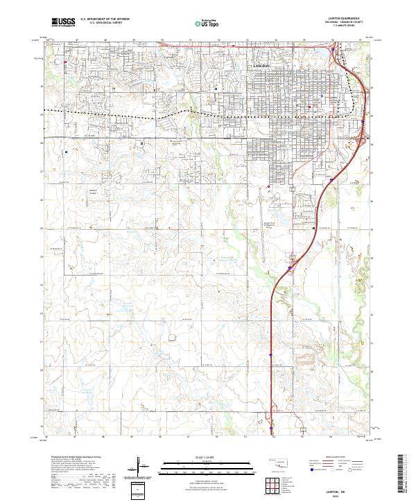 USGS Topographic Map – Lawton
