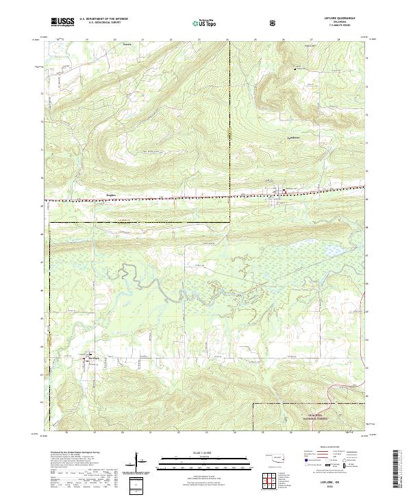USGS Topographic Map – Leflore