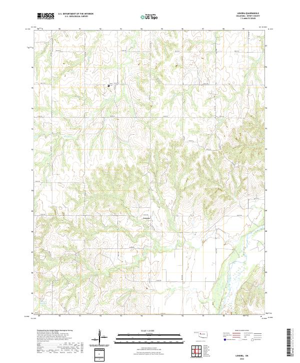 USGS Topographic Map – Lenora