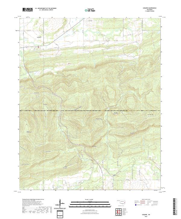 USGS Topographic Map – Lequire