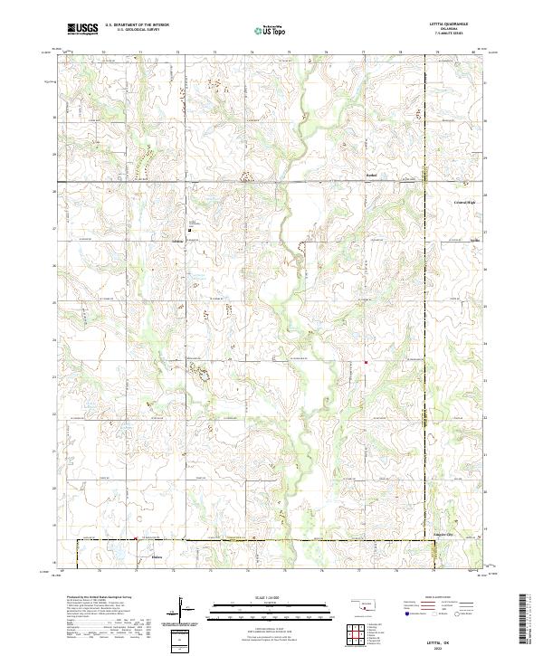 USGS Topographic Map – Letitia
