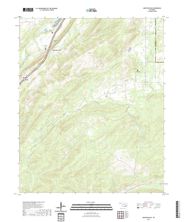 USGS Topographic Map – Limestone Gap