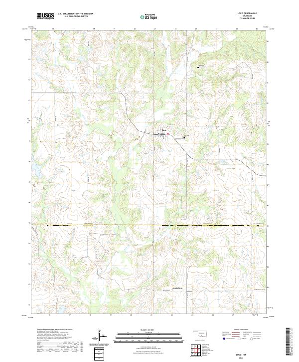 USGS Topographic Map – Loco