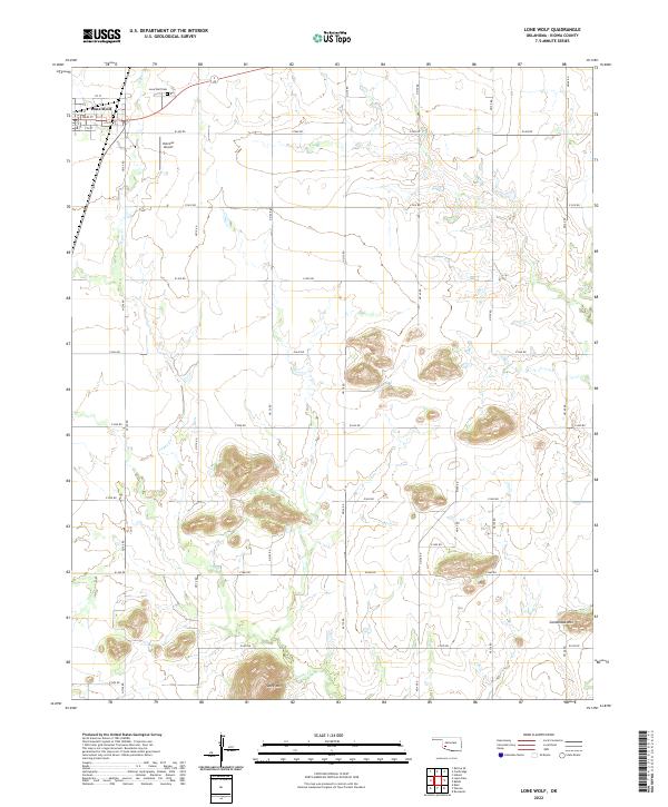 USGS Topographic Map – Lone Wolf