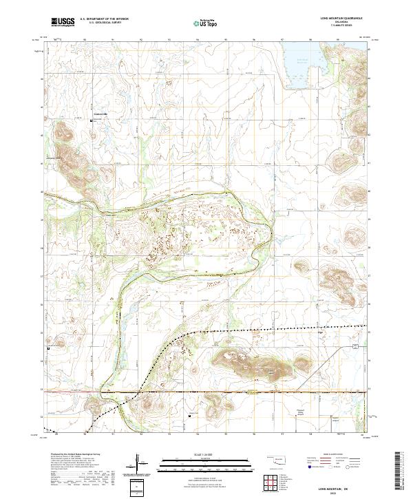 USGS Topographic Map – Long Mountain