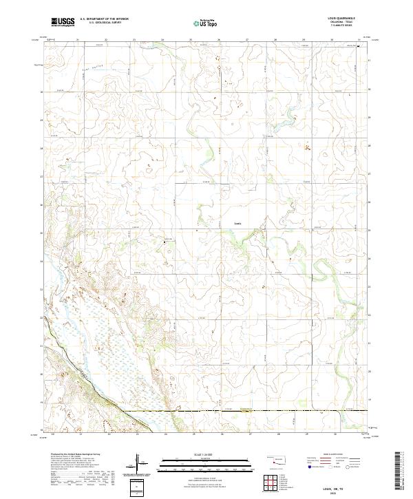 USGS Topographic Map – Louis
