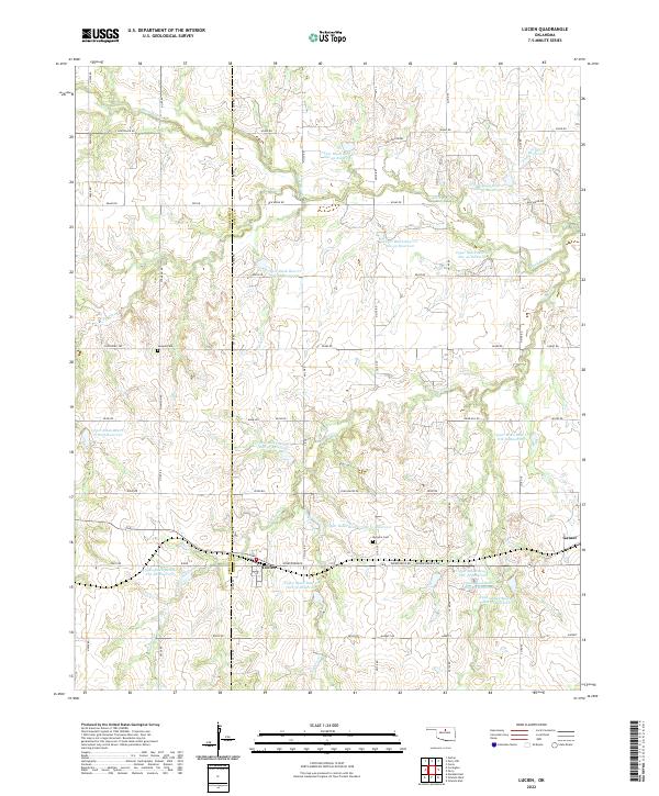 USGS Topographic Map – Lucien