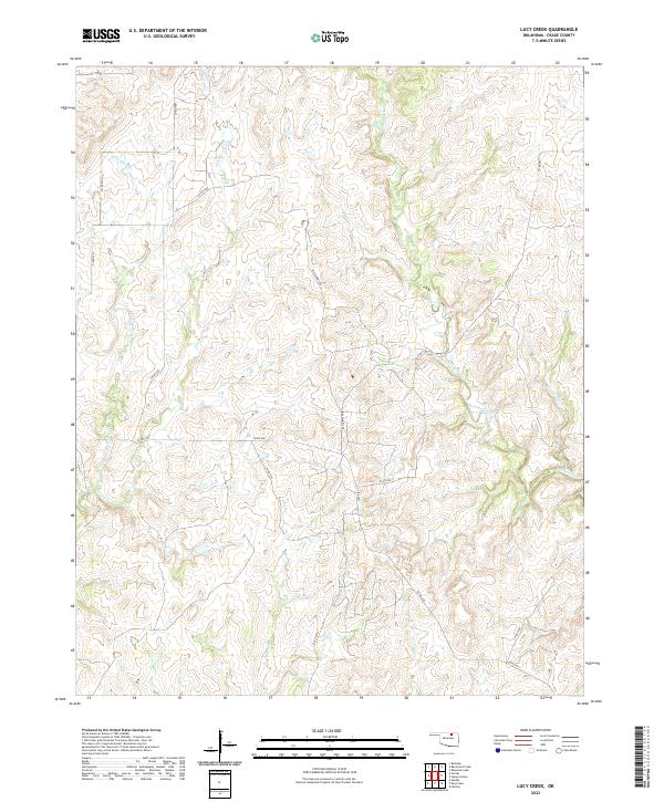 USGS Topographic Map – Lucy Creek